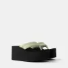 Sandalias con plataforma acolchada GREEN