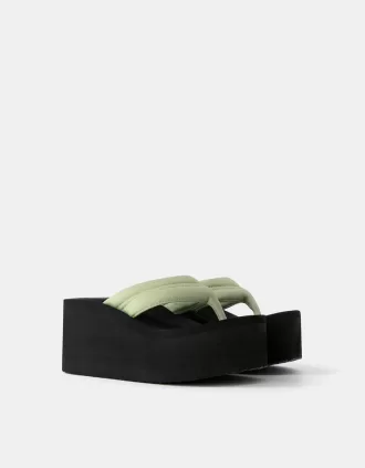 Sandalias con plataforma acolchada GREEN