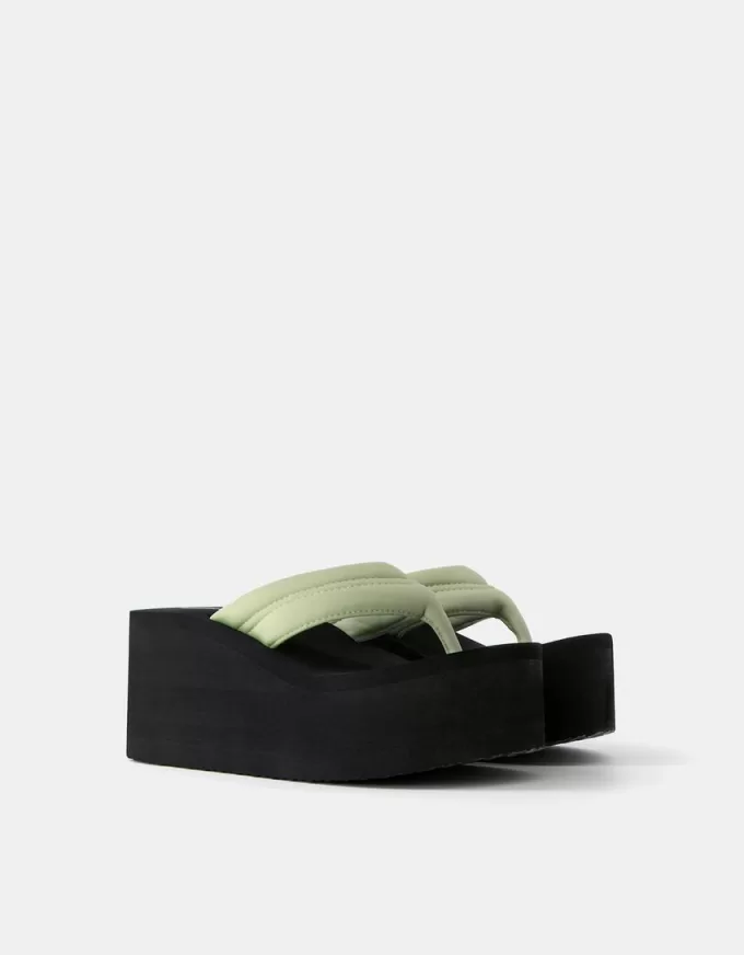 Sandalias con plataforma acolchada GREEN