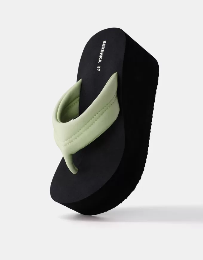 Sandalias con plataforma acolchada GREEN