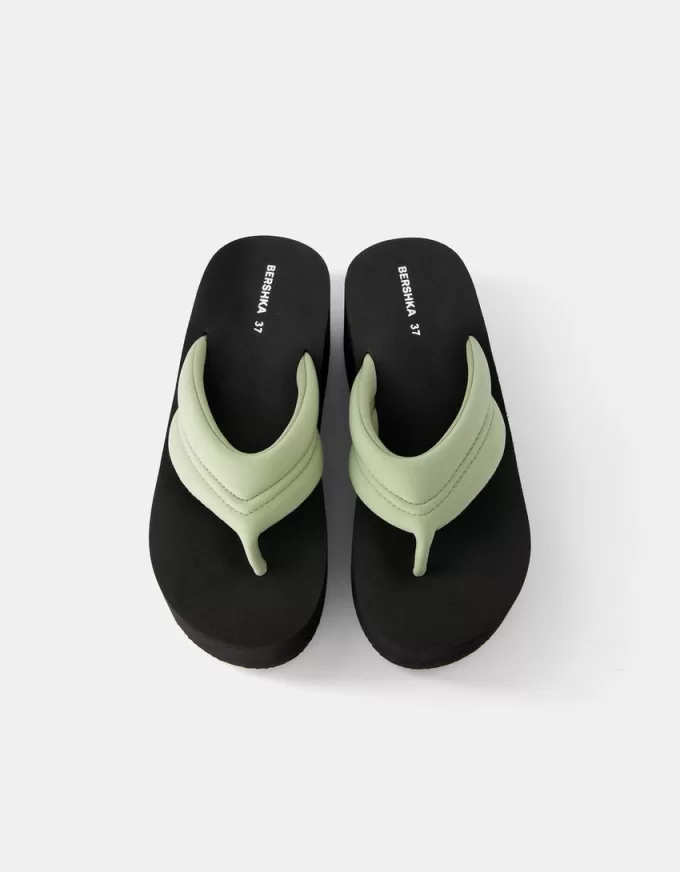 Sandalias con plataforma acolchada GREEN