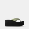 Sandalias con plataforma acolchada GREEN