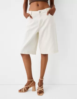 Sandalias multitiras con tacón bloque BEIGE