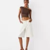 Sandalias multitiras con tacón bloque BEIGE Sandalias multitiras con tacón bloque BEIGE