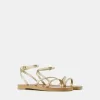 Sandalias planas con tira metalizada Gold Sandalias planas con tira metalizada Gold