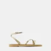 Sandalias planas con tira metalizada Gold Sandalias planas con tira metalizada Gold