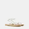 Sandalias planas con tiras WHITE Sandalias planas con tiras WHITE
