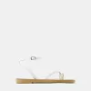 Sandalias planas con tiras WHITE Sandalias planas con tiras WHITE