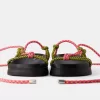 Sandalias planas de cuerda Multicolored Sandalias planas de cuerda Multicolored