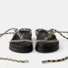Sandalias planas de cuerda Multicolored