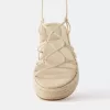 Sandalias planas de yute atadas SAND