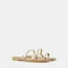 Sandalias planas multitiras Multicolored