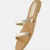 Sandalias planas multitiras Multicolored