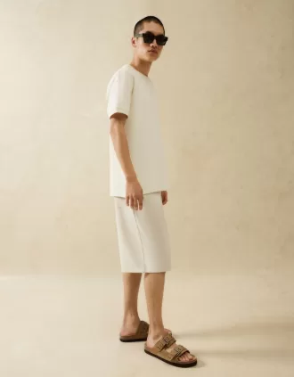 Sandalias planas tipo chancla PIEL con hebillas SAND