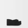 Sandalias tipo mule con plataforma BLACK Sandalias tipo mule con plataforma BLACK