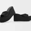 Sandalias tipo mule con plataforma BLACK Sandalias tipo mule con plataforma BLACK