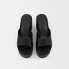 Sandalias tipo mule con plataforma BLACK Sandalias tipo mule con plataforma BLACK