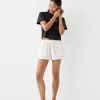 Shorts con detalle de cinturilla elástica Cream