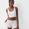 Shorts de punto gofrado Grey