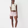 Shorts de punto gofrado Pink