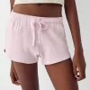 Shorts de punto gofrado Pink