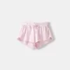 Shorts de punto gofrado Pink