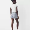 Shorts vaqueros con pedrería Light blue
