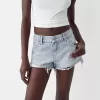 Shorts vaqueros con pedrería Light blue