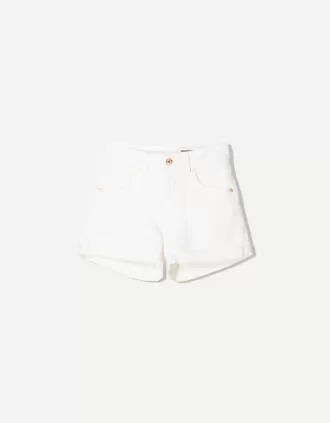 Shorts vaqueros con vuelta White