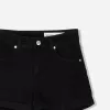 Shorts vaqueros con vuelta Black