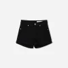 Shorts vaqueros con vuelta Black