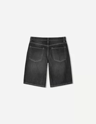 Shorts vaqueros holgados Black