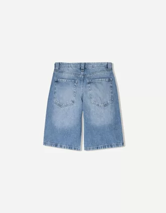 Shorts vaqueros holgados Light blue