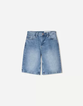 Shorts vaqueros holgados Light blue