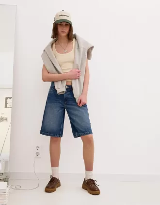 Shorts vaqueros holgados Blue
