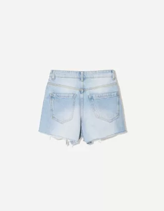 Shorts vaqueros rotos Light blue
