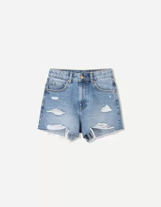 Shorts vaqueros rotos Blue
