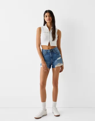 Shorts vaqueros rotos Blue