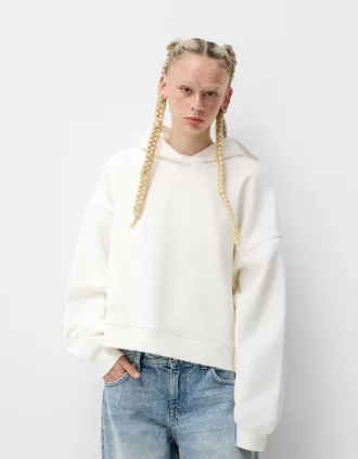 Sudadera con capucha de felpa Off white