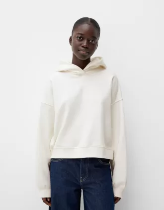 Sudadera con capucha de felpa Off white