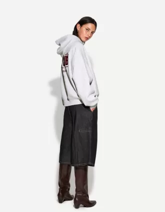 Sudadera con capucha estampada Grey