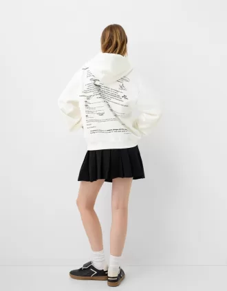 Sudadera con capucha estampada Off white