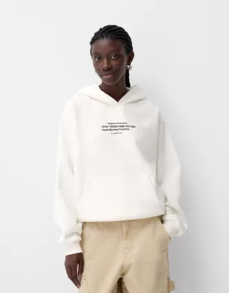Sudadera con capucha estampada Off white