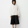 Sudadera con capucha estampada y cremallera Off white