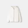 Sudadera con capucha estampada y cremallera Off white