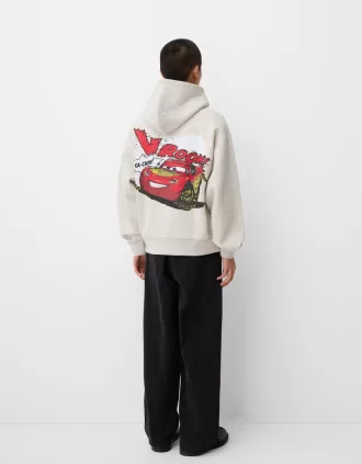 Sudadera con capucha y corte cuadrado de Cars Grey