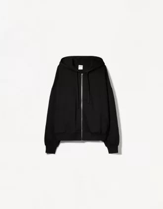 Sudadera con capucha y cremallera Black