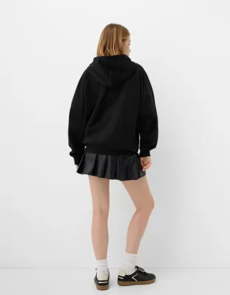 Sudadera con capucha y cremallera Black