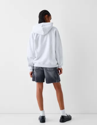 Sudadera con capucha y cremallera Grey