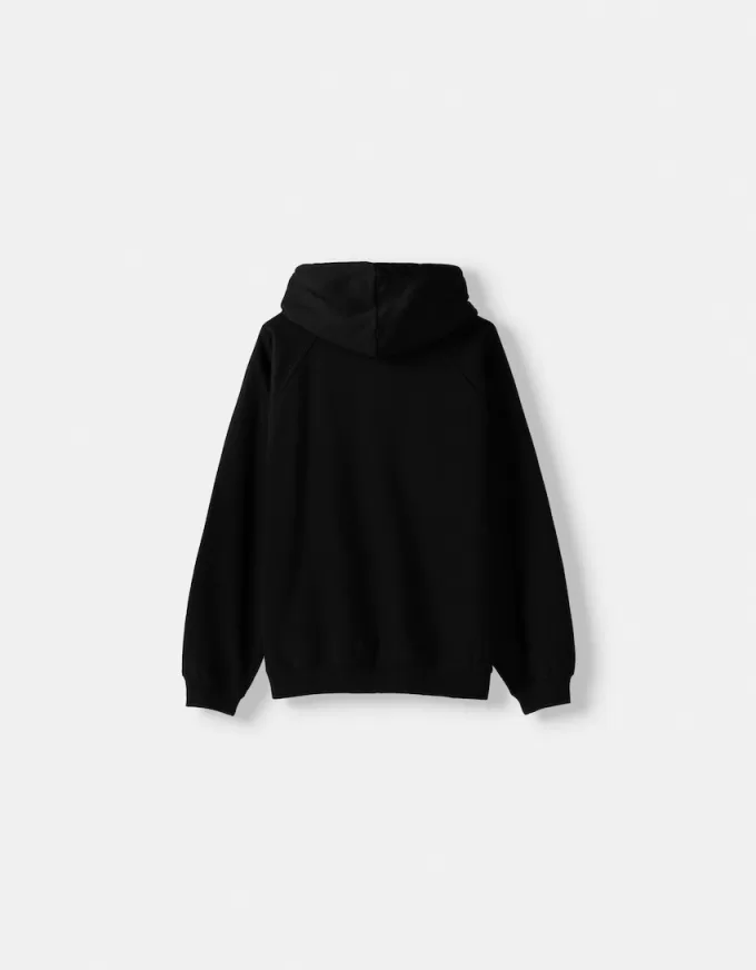 Sudadera con capucha y cremallera Black